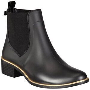 Kate Spade New York Sedgewick Chelsea Rain Booties Womens 6/7 Black Outdoor NWOB